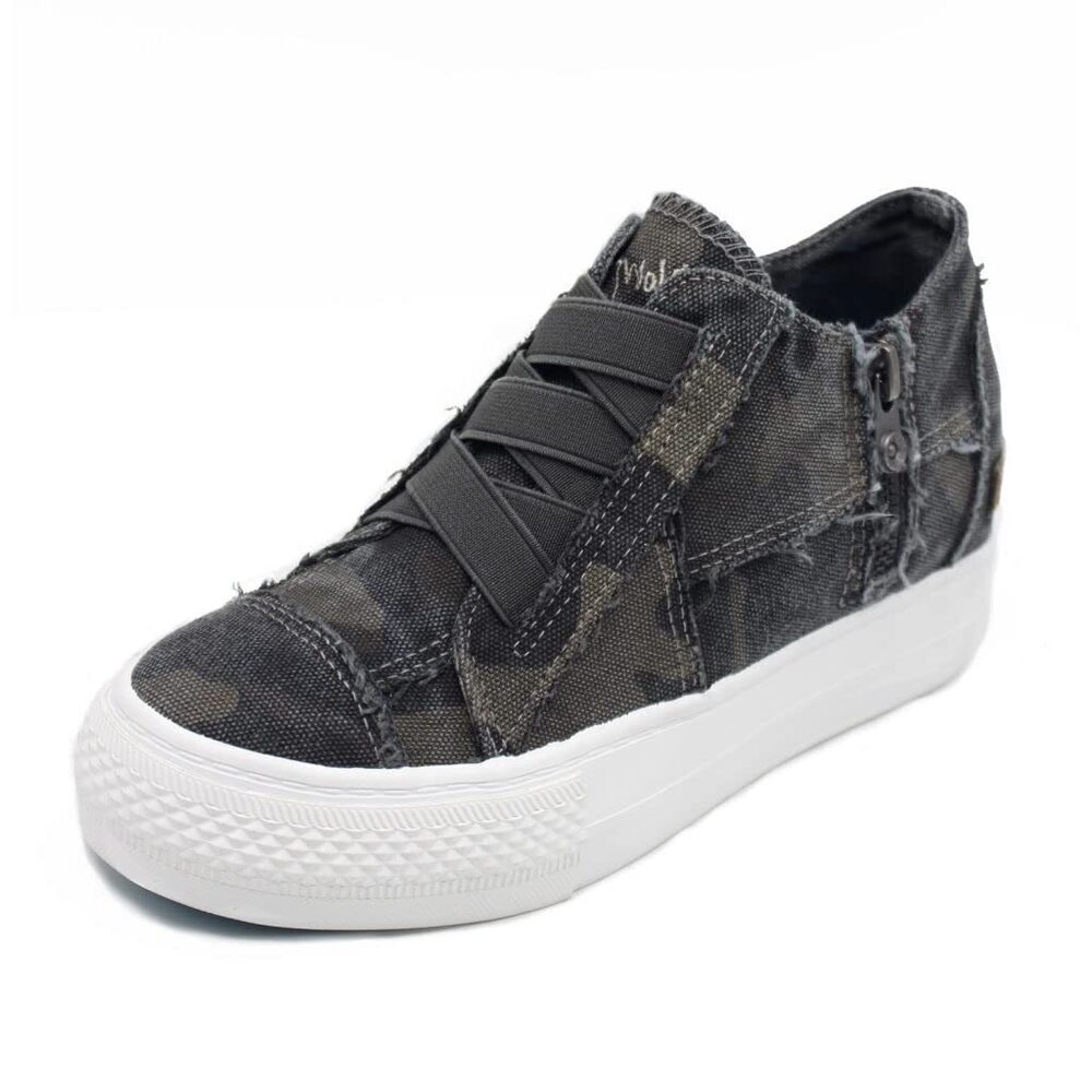 BLOWFISH MALIBU SNEAKER,PLATFORM BLOWFISH WOMEN'S MAMBA GREY CAMOFLAUGE 6.5 M